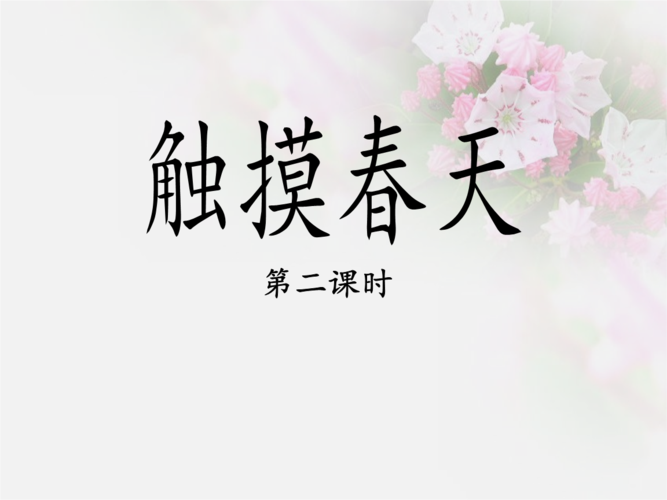 触摸春天课件触摸春天课件图片