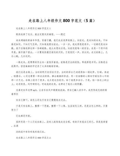 让路满分作文让路作文800字